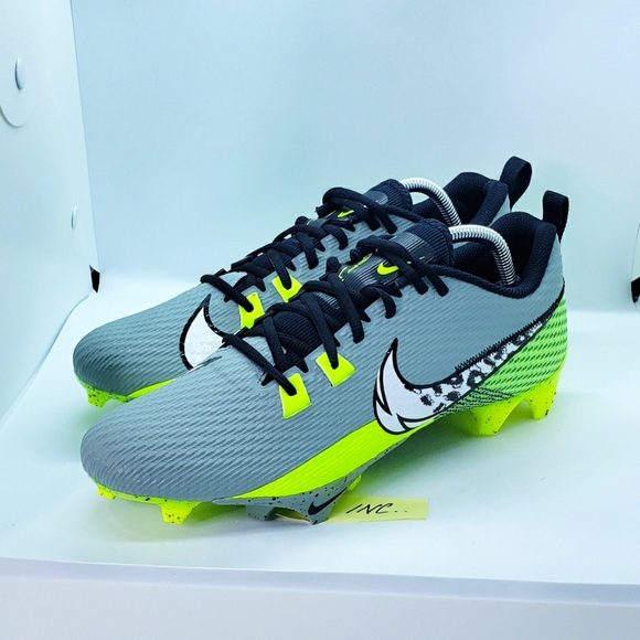 Nike Vapor Edge Speed 360 2 Football Cleats Grey Volt Men's SIZE 11 FB8446-303 - Picture 3 of 10
